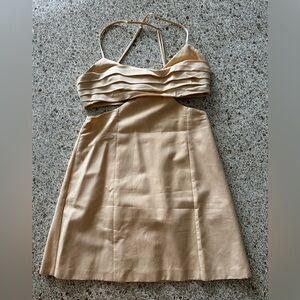 Zara linen blend dress